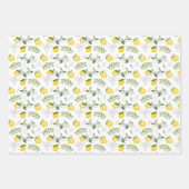 Gelbe Zitronen auf dem Weinberg Geschenkpapier Set (Vorderseite)