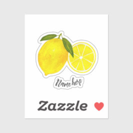 Gelbe Zitronen Aufkleber