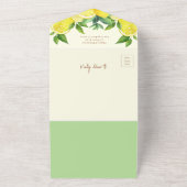 Gelbe Zitronen Brautparty Rezept All In One Einladung (Außenbereich)