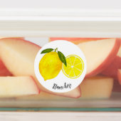 Gelbe Zitronen Etiketten (Befestigt)