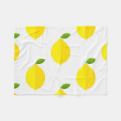 Gelbe Zitronen Fleecedecke (Vorderseite (Horizontal))