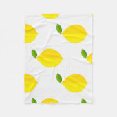 Gelbe Zitronen Fleecedecke (Vorderseite)