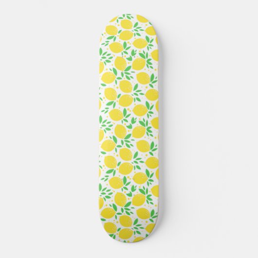 Gelbe Zitronen, frisch 2 Skateboard (Vorderseite)