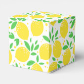 Gelbe Zitronen, frisch 3 Geschenkschachtel (Rückseite)