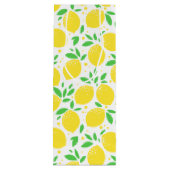 Gelbe Zitronen, frisch 3 Geschenktüte Für Weinflaschen (Rückseite)