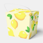 Gelbe Zitronen, frisch - Geschenkschachtel (Rückseite)