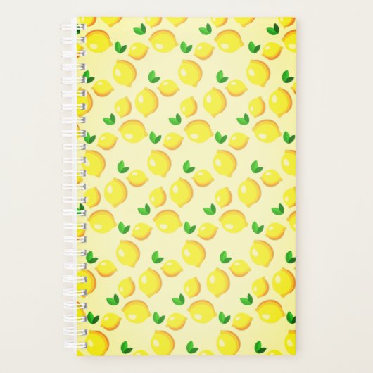 Gelbe Zitronen, frisch - Planer (Vorderseite)