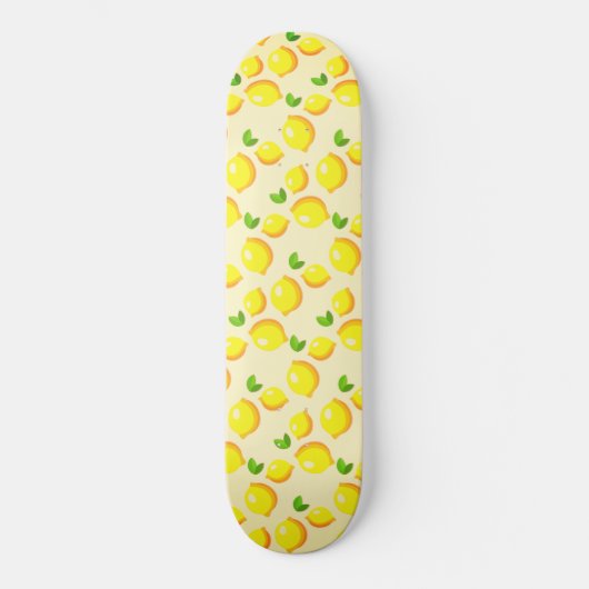 Gelbe Zitronen, frisch - Skateboard (Vorderseite)
