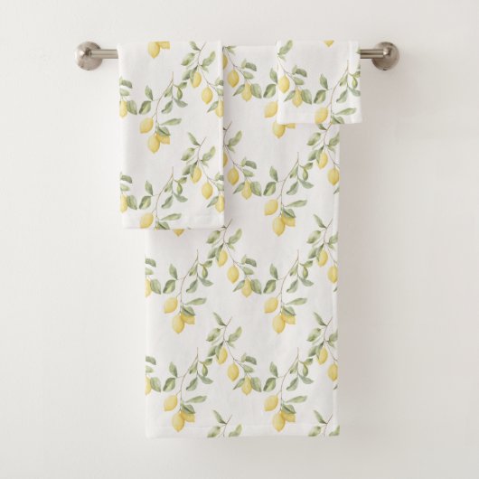 Gelbe Zitronen Frucht Badhandtuch Set (Insitu)