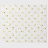 Gelbe Zitronen Frucht Brautparty Geschenkpapier (Flach)