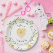 Gelbe Zitronen Frucht Hochzeit Pappteller (Party)