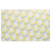 Gelbe Zitronen Fruchtkunst Stoff (Fat Quarter (45,7 x 55,9 cm))