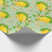 gelbe Zitronen Geschenkpapier (Ecke)