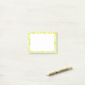 Gelbe Zitronen Haftnotizen Post-it Klebezettel (Auf Schreibtisch)