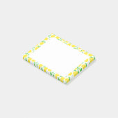 Gelbe Zitronen Haftnotizen Post-it Klebezettel (angewinkelt)