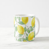 Gelbe Zitronen im Weinbau Kaffeetasse (VorderseiteRechts)