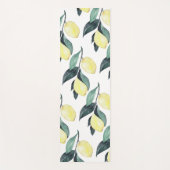 Gelbe Zitronen in Aquarellfarben Nahtloses Muster Yogamatte (Vorderseite)