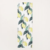 Gelbe Zitronen in Aquarellfarben Nahtloses Muster Yogamatte (Rückseite)