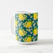 gelbe Zitronen Kaffeetasse (Vorderseite Links)