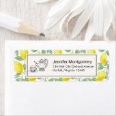 Gelbe Zitronen mit grünen Blätter Muster (Insitu)