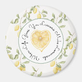 Gelbe Zitronen Obst-Limonade Magnet (Vorne)