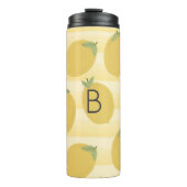 Gelbe Zitronen Sommerfrüchte Wasserfarben Spaß hel Thermosbecher (Vorderseite)