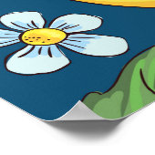 Gelbe Zitronen: tropisches Fruchtmuster. Poster (Ecke)