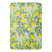 Gelbe Zitronen und Zweige Badematte (Vorderseite Vertikal)