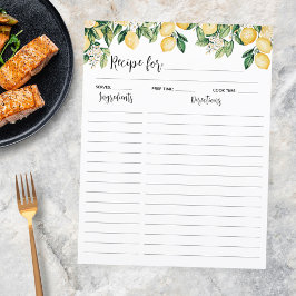 Gelbe Zitronenbaum Kochrezeptur Beilage