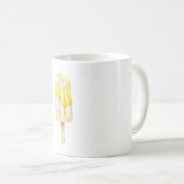 Gelbe Zitroneneis am Stiel Kaffeetasse (VorderseiteRechts)