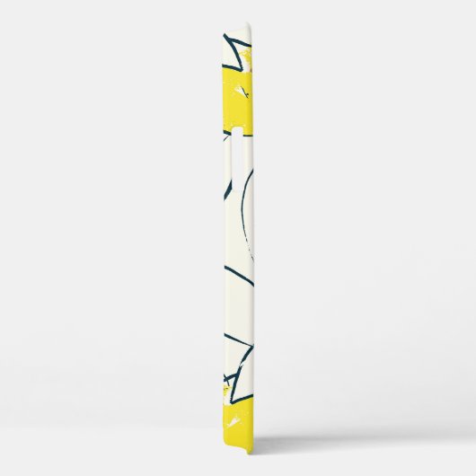 Gelbe Zitronenfrüchte handgezeichnete Abbildung  Case-Mate iPhone Hülle (Rückseite / Rechts)