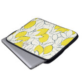 Gelbe Zitronenfrüchte handgezeichnete Abbildung Laptopschutzhülle (Vorne Knopf)