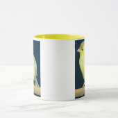 Gelbe zitronengelbe Tasse (Zentrum)