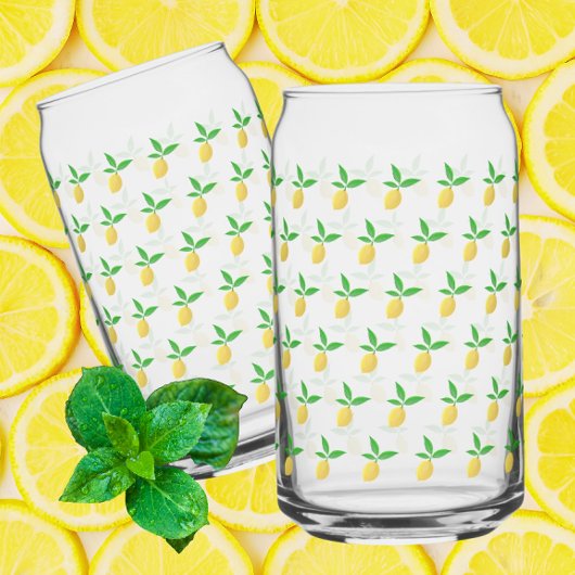 Gelbe Zitronenlimonade Dosenglas