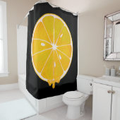 Gelbe Zitronenpresse Duschvorhang (Beispiel)