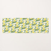 Gelbe Zitronenschale Wasserfarben Kunst, Dichtung  Yogamatte (Rückseite (Horizontal))