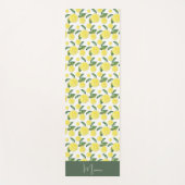 Gelbe Zitronenschale Wasserfarben Kunst, Dichtung  Yogamatte (Vorderseite)