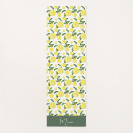 Gelbe Zitronenschale Wasserfarben Kunst, Dichtung  Yogamatte