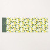 Gelbe Zitronenschale Wasserfarben Kunst, Dichtung  Yogamatte (Vorderseite (Horizontal))