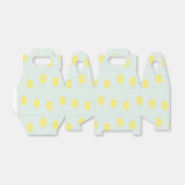 Gelbe Zitronenscheiben auf blau Geschenkschachtel (Ungefaltet)