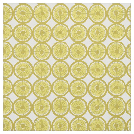 gelbe Zitronenscheiben Stoff (Muster)