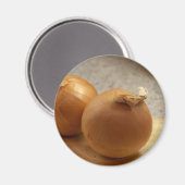 Gelbe Zwiebeln Gemüse Magnet (Vorderseite/Rückseite)