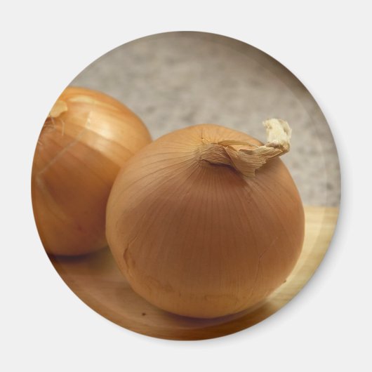Gelbe Zwiebeln Gemüse Magnet (Vorne)