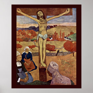 Gelben Christus von Paul Gauguin, Vintage Fine Art Poster