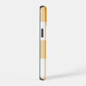 Gelben Gingham-Muster  iPhone 15 Hülle (Rechte Seite)