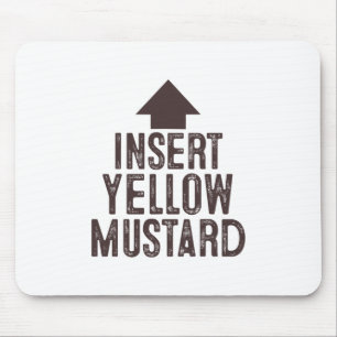 Gelben Senf Halloween-Zeigepfeil einfügen auf  Mousepad