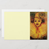 GELBEN / Venezianische Karnevalssichel Briefpapier (Vorne/Hinten)