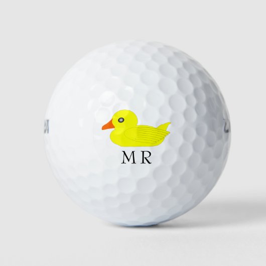 Gelbente Mit Monogramm Golfball (Vorderseite)