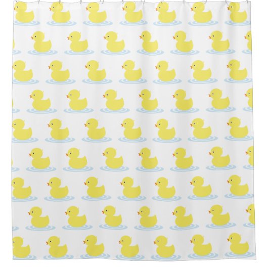 Gelbente Niedlich Moderne Duschvorhang (Vorderseite)