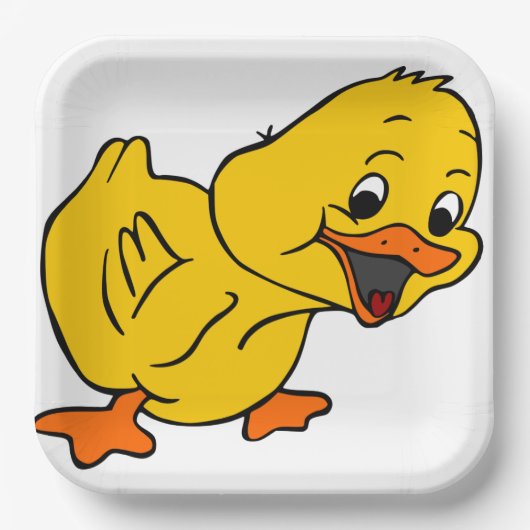 Gelbente Pappteller (Vorderseite)